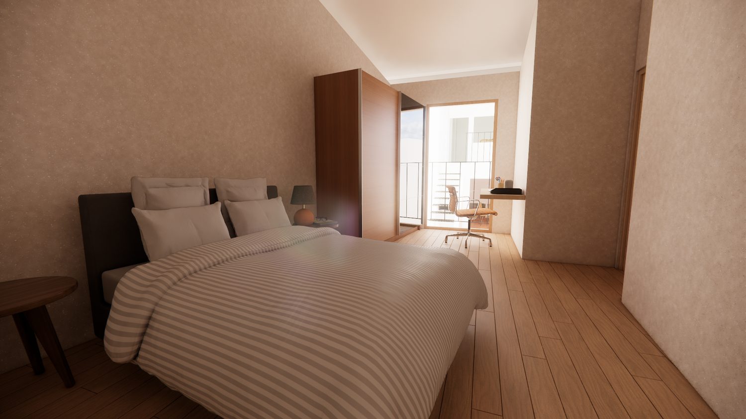 Vivienda con patio interior